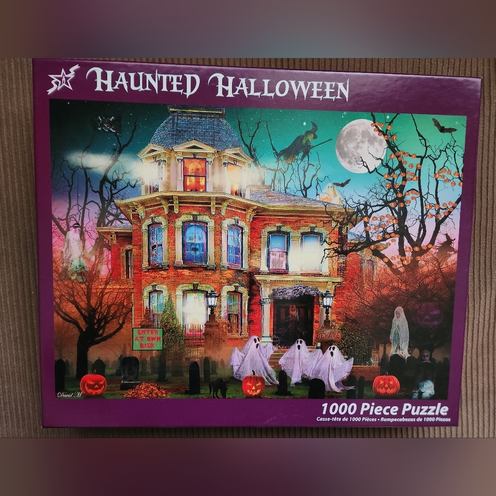Vermont Christmas Company Haunted Halloween 1000 Piece Puzzle